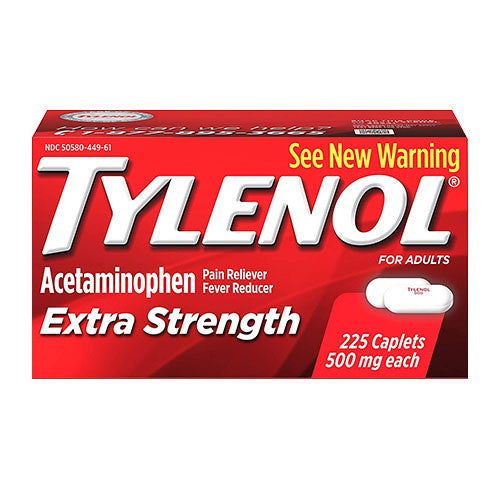 Tylenol Extra Strength Caplets With 500 Mg Acetaminophen, 225 Ea